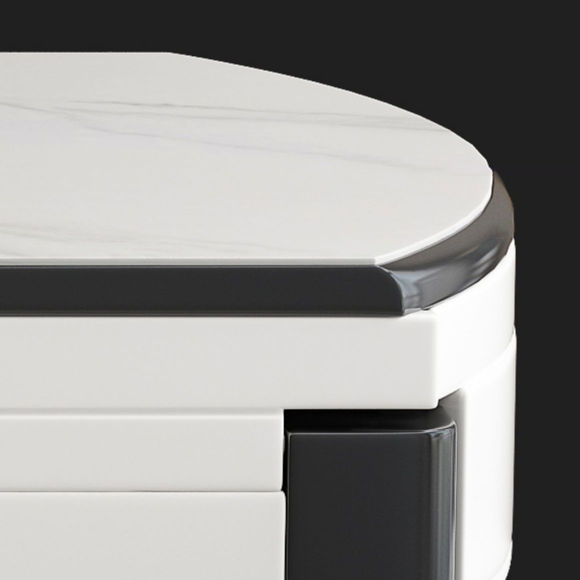 Muebles de piedra de estilo moderno 1/7 piezas de mesa redonda con silla sin brazo