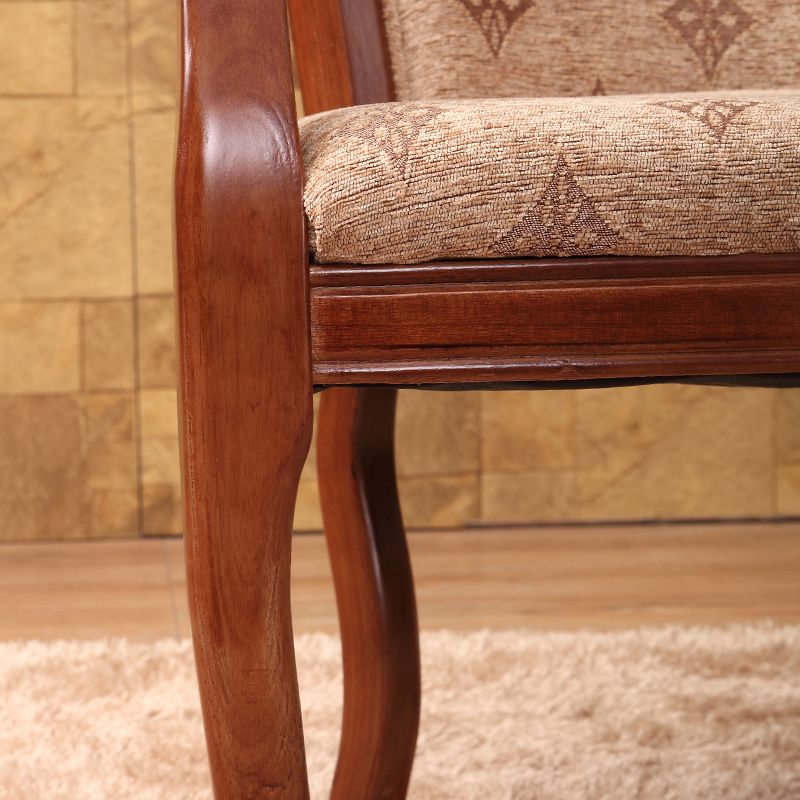 Traditional Style Dining Chair Upholstered Solid Wood Base Arm Chair for Home Clearhalo 'Dining Chairs' 'Dining Tables & Seating' 'dining_chair' 'furn' 'furn_dining_chair' 'Furniture' 'Kitchen & Dining Furniture' 1200x1200_e56a8bc3-a641-4823-82e8-f57367b46c66