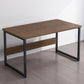 Industrial Rectangular Desk Engineered Wood Writing Desk with Metal Legs Clearhalo 'furn' 'furn_office_desk' 'Furniture' 'Office Desks' 'Office Furniture' 'office_desk' 1200x1200_e56c6474-3588-4a91-adad-b3a7461eb9fc