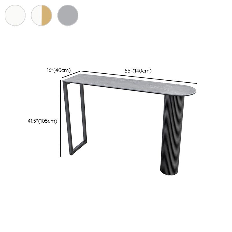 41.3-inch Stone Top Table Modern Style Bistro Pub Table for Living Room Clearhalo 'Bar Furniture' 'Bar Tables' 'bar_tables' 'furn' 'furn_bar_tables' 'Furniture' 'Kitchen & Dining Furniture' 1200x1200_e56db5e3-fb83-44b3-859d-aa6ea10bef77