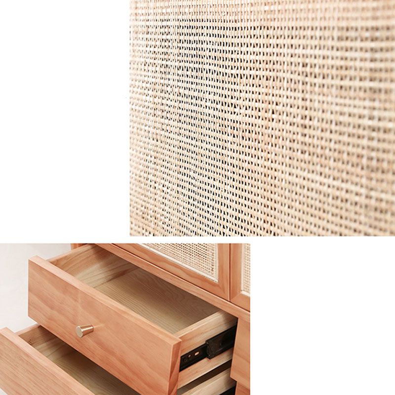 Kleiderbahngarderobe Schrank Massivholz moderne Garderobe Armoire