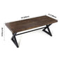 Industrial Style Home Pine Dining Table Rectangle Shape Table with Trestle Base Clearhalo ' dining_table' 'Dining Tables & Seating' 'Dining Tables' 'furn' 'furn_dining_table' 'Furniture' 'furniture_dining_table' 'Kitchen & Dining Furniture' 'kitchen&dining_furn' 'kitchen' 'kitchen_dining_table' 1200x1200_e56ecddb-e3fd-4945-9da7-3d3239f37a0d