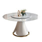 Metal Glam Style Round Dining Table Sintered Stone Top Table for Dining Room Clearhalo 'Dining Tables & Seating' 'Dining Tables' 'dining_table' 'furn' 'furn_dining_table' 'Furniture' 'furniture_dining_table' 'Kitchen & Dining Furniture' 'kitchen' 'kitchen_dining_table' 1200x1200_e5706c1b-fed7-480b-a8f4-a35a310a0e51