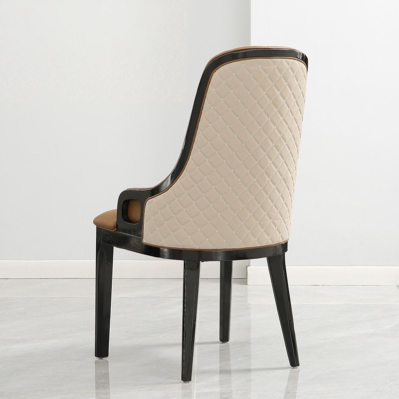 Contemporary Kitchen Dining Side Chair Upholstered Arm Chair Clearhalo 'Dining Chairs' 'Dining Tables & Seating' 'dining_chair' 'furn' 'furn_dining_chair' 'Furniture' 'Kitchen & Dining Furniture' 1200x1200_e570f23f-af62-41e0-970f-862d38ff5b86