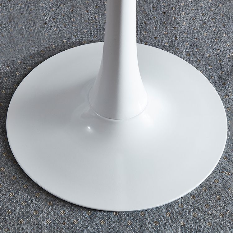 Round Sintered Stone White Dining Table Minimalist Tulip Base Table for Dining Room Clearhalo ' dining_table' 'Dining Tables & Seating' 'Dining Tables' 'furn' 'furn_dining_table' 'Furniture' 'furniture_dining_table' 'Kitchen & Dining Furniture' 'kitchen&dining_furn' 'kitchen' 'kitchen_dining_table' 1200x1200_e571ee9a-978e-49ff-98b9-622b0eea4bcb