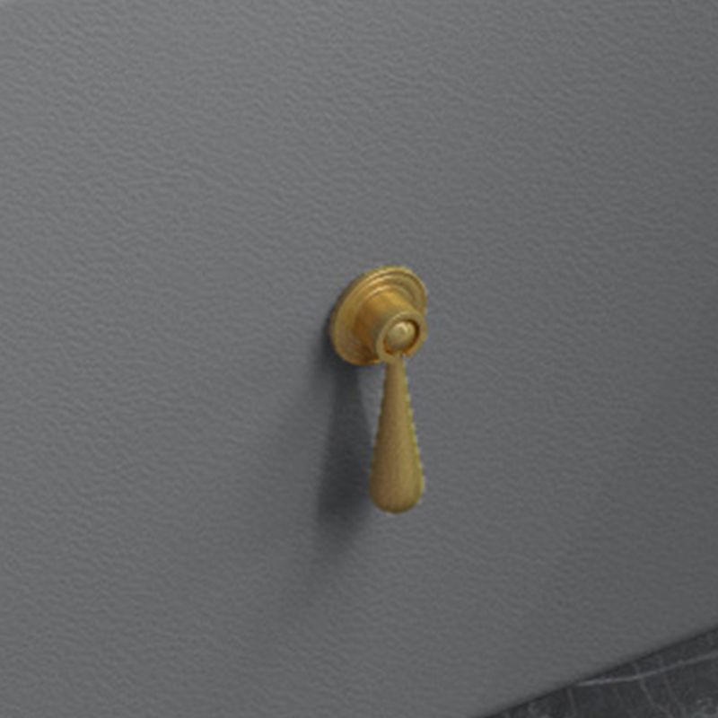 Tocador de maquillaje de dormitorio 31.1 "tocador moderno alto en gris