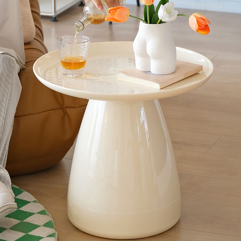 Pedestal End Table Plastic Round Side Sofa Side Accent Table with Tray Top Clearhalo 'Coffee & Accent Tables' 'End & Side Tables' 'end_side_tables' 'furn' 'furn_end_side_tables' 'Furniture' 'Living Room Furniture' 1200x1200_e5732b9e-e8fc-4a43-a5ea-3e611ee179f1