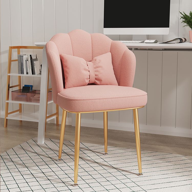 Glam Dining Room Chair 16.5'' Wide Solid Back Chair with 4 Metal Legs for Home Use Clearhalo ' kitchen&dining_furn' 'Dining Chairs' 'Dining Tables & Seating' 'dining_chair' 'furn' 'furn_dining_chair' 'Furniture' 'furniture_dining_chair' 'Kitchen & Dining Furniture' 'kitchen' 1200x1200_e574b6ae-6a1f-40d5-9abd-6f1758748fbc