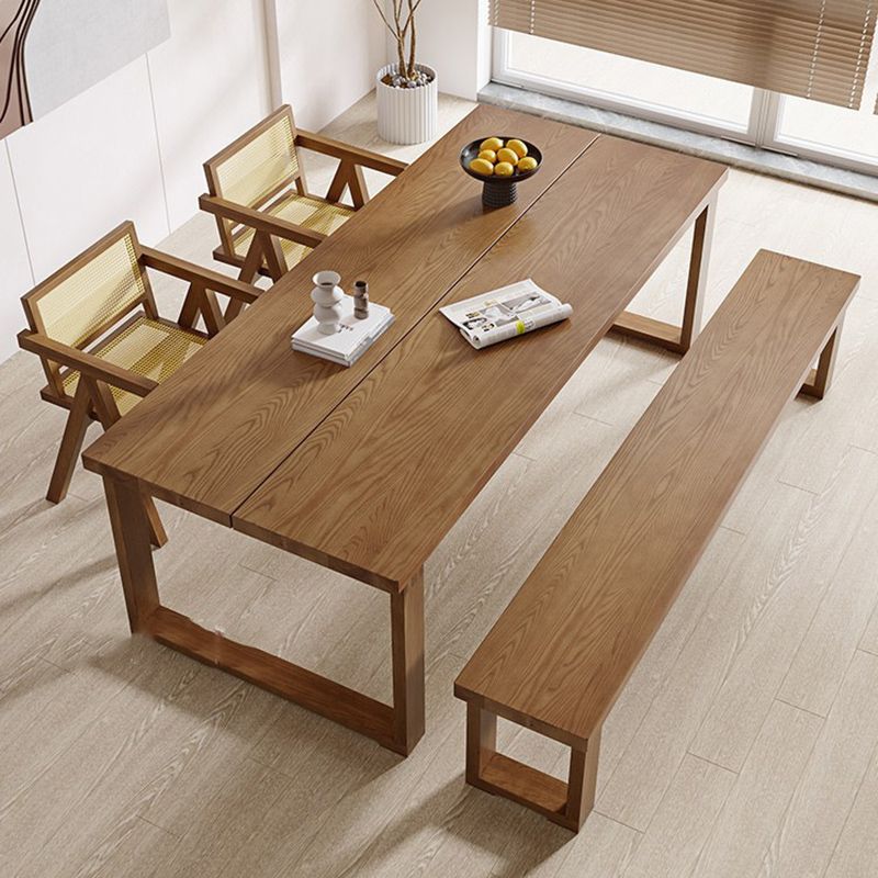 Eetkamer eettafel Massief houten sledebasis Rechthoekige eettafel