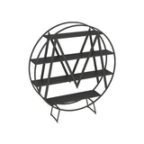 Glam 4 Shelves Bookcase Etagere Metal Open Back Bookshelf with Shelves Clearhalo 'Bookcases' 'furn' 'furn_bookcases' 'Furniture' 'Office Furniture' 1200x1200_e5774060-d343-49d2-894c-7f0f572dd6a7