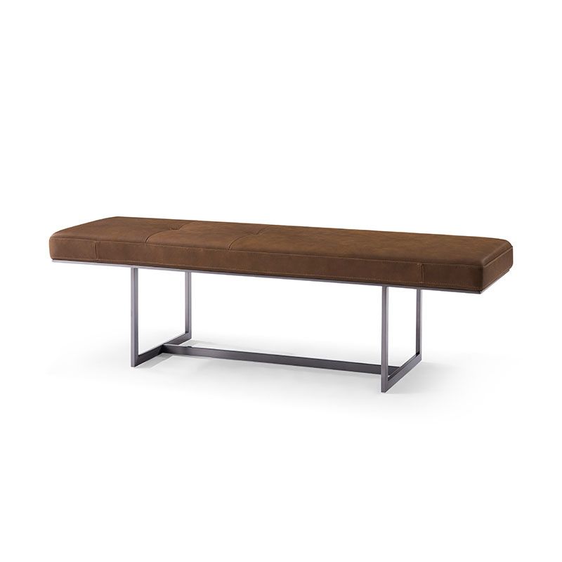 15.6" W Industrial Entryway Bench Rectangle Seating Bench with Upholstered Clearhalo 'Benches' 'Chairs & Seating' 'furn' 'furn_benches' 'Furniture' 'Living Room Furniture' 1200x1200_e57740ee-361a-4814-ba07-1e2acea70224