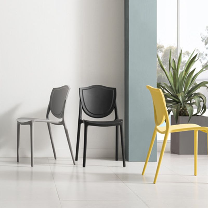 Nordic Armless Side Chairs Open Back Chairs with Plastic Legs for Home Use Clearhalo 'Dining Chairs' 'Dining Tables & Seating' 'dining_chair' 'furn' 'furn_dining_chair' 'Furniture' 'Kitchen & Dining Furniture' 1200x1200_e5775e15-854e-4dc2-a409-17440b695b98