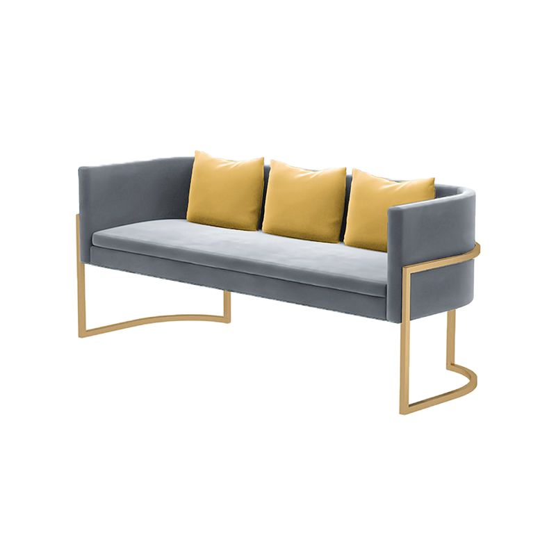 Smoking -Arm -Sofa 24,80 "W x 28,35" H Velvet Sofa Standard -Sofa