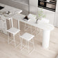 Minimalism Bar Table 42-inch Height Stone Top and Metal Base Bistro Table Clearhalo 'Bar Furniture' 'Bar Tables' 'bar_tables' 'furn' 'furn_bar_tables' 'Furniture' 'furniture_bar_tables' 'Kitchen & Dining Furniture' 1200x1200_e57aba4d-9a5f-4a3a-bd24-6f72023efa35