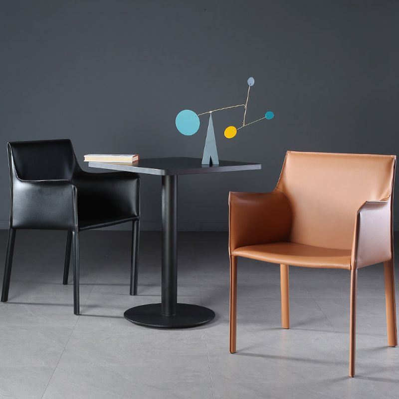 Silla de comedor contemporánea de la silla de cuero del hogar de cuero del hogar