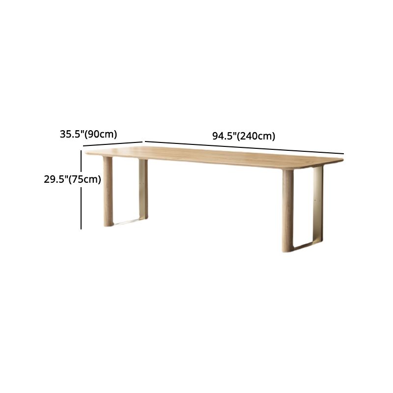 Modern Solid Wood Dining Table Set 1/4/5/7 Pieces Dining Set for Home Use Clearhalo 'Dining Room Sets' 'Dining Tables & Seating' 'dining_room_set' 'furn' 'furn_dining_room_set' 'Furniture' 'furniture_dining_room_set' 'Kitchen & Dining Furniture' 1200x1200_e57b875a-1762-4fd8-8051-a8c8f24c3f83