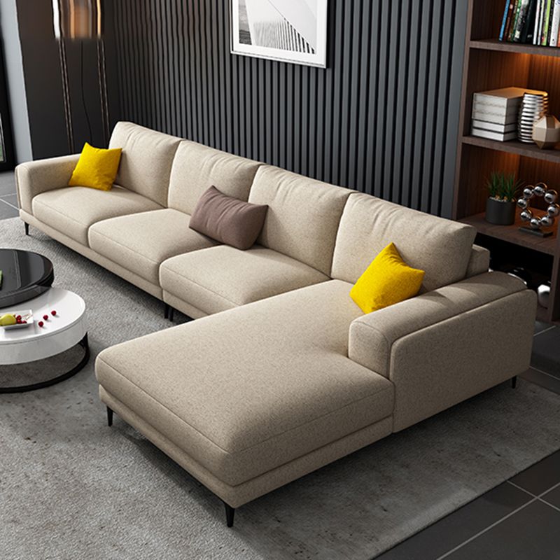 33.07 "H Baumwollmischung Quadratarmsofa & Chaise für Wohnzimmer