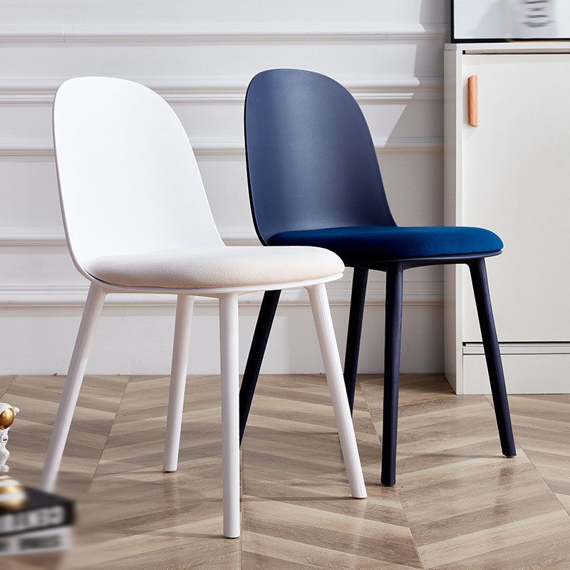 Upholstered Dining Chair Glam Style Plastic Side Chair for Dining Room Clearhalo 'Dining Chairs' 'Dining Tables & Seating' 'dining_chair' 'furn' 'furn_dining_chair' 'Furniture' 'furniture_dining_chair' 'Kitchen & Dining Furniture' 1200x1200_e57c477f-58fa-43c0-b30a-e56bf7fd295d