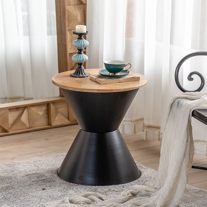 Tavolo laterale di campagna largo da 17 "Tavolino rotondo in metallo