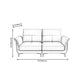 Azure Cushion Back Modern Living Room L-Shape Stationary Sofa & Chaise Clearhalo 'furn' 'furn_sectionals' 'Furniture' 'furniture_sectionals' 'kitchen' 'kitchen_sectionals' 'Living Room Furniture' 'Sectionals' 1200x1200_e57cfed6-156c-4b07-a651-dba80075b5a8