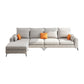 33.46" Tall Modern Linen Sectional/Sofa with Pillowed Back Cushions Clearhalo 'furn' 'furn_sectionals' 'Furniture' 'Living Room Furniture' 'Sectionals' 1200x1200_e57d4eb2-a9bc-43cf-b2fd-1b75cb80879f