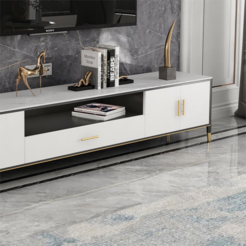 Open Storage TV Media Console Supporto TV in pietra per soggiorno