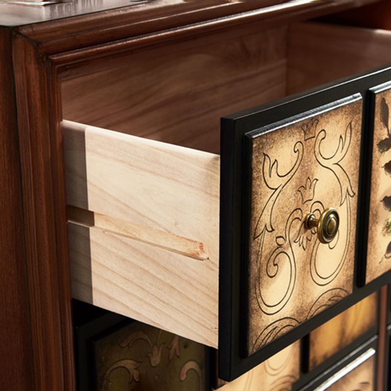 Mid-Century Modern Rectangle Side Cabinet Wood Storage Cabinet Clearhalo 'Cabinets & Chests' 'cabinets_chests' 'furn' 'furn_cabinets_chests' 'Furniture' 'Living Room Furniture' 1200x1200_e57f8f92-f0a6-4f2e-ae5e-769551e79147