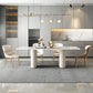 Modern Sintered Stone Table Dining Rectangle Table with Metal Legs for Kitchen Clearhalo 'Dining Tables & Seating' 'Dining Tables' 'dining_table' 'furn' 'furn_dining_table' 'Furniture' 'Kitchen & Dining Furniture' 1200x1200_e57ffbb5-5352-4a7d-9203-bda012b838b1