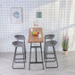 Juego de mesa de bar Glam para interiores, juego de mostrador con caballete de madera maciza de 1/2/3/5 piezas en color natural