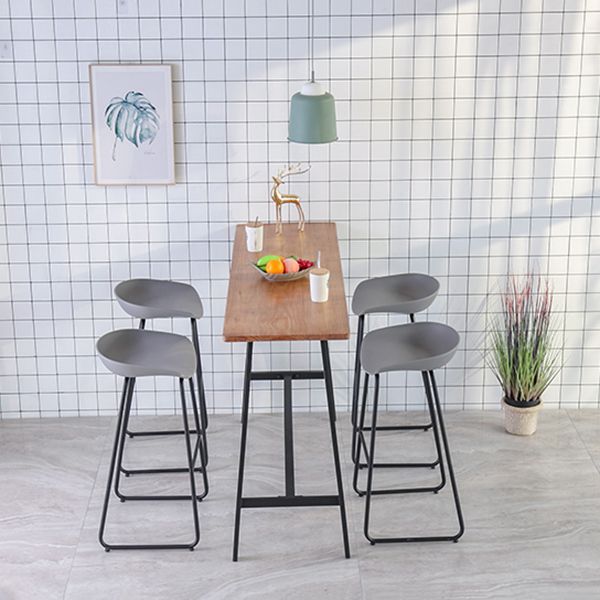 Juego de mesa de bar Glam para interiores, juego de mostrador con caballete de madera maciza de 1/2/3/5 piezas en color natural