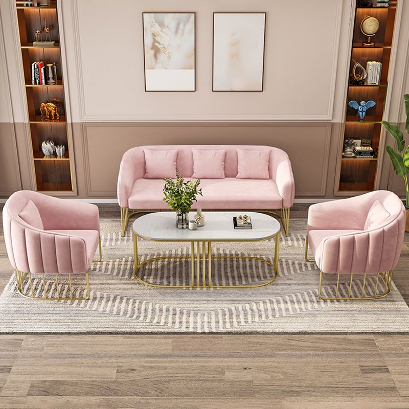 25,59 "W x 29.52" H divano a smoking in velluto divano contemporaneo divano con schiena stretta