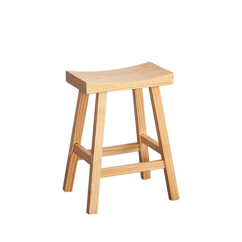 Contemporary Solid Wood Folding Bar Stool Indoor Barstool with Wood Seat and Footrest Clearhalo 'Bar Furniture' 'Bar Stools' 'bar_stools' 'furn' 'furn_bar_stools' 'furniture_bar_stools' 'Kitchen & Dining Furniture' 'kitchen&dining_furn' 'kitchen' 'kitchen_furn' Furniture' 1200x1200_e58238de-e887-4bfd-8706-077c8b79f654