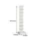 Modern Steel Bookcase, White, Geometric Bookshelf for Any Room Clearhalo 'Bookcases' 'furn' 'furn_bookcases' 'Furniture' 'Office Furniture' 1200x1200_e58337d9-780e-47ad-9fd2-e884a8cfdc00