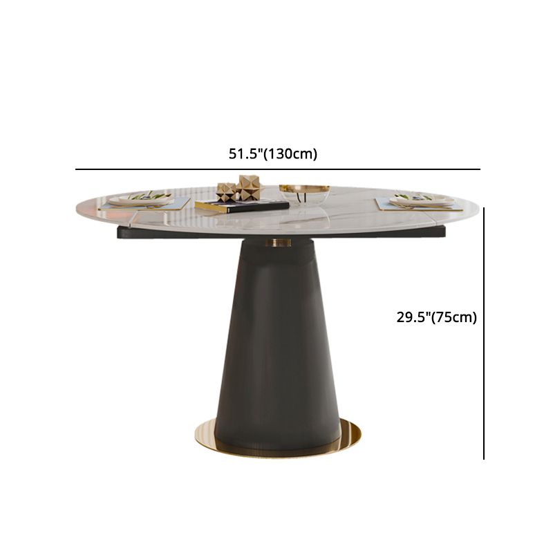 Glam Style Sintered Stone Dining Set 1/2/6/7 Pieces Dining Set for Dining Areas Clearhalo 'Dining Room Sets' 'Dining Tables & Seating' 'dining_room_set' 'furn' 'furn_dining_room_set' 'Furniture' 'furniture_dining_room_set' 'Kitchen & Dining Furniture' 1200x1200_e583ce5e-bc91-4328-9427-64c40f18f8be