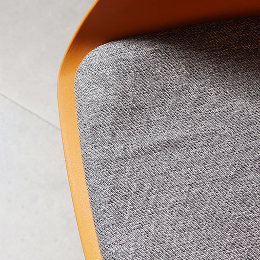 Scandinavian Dining Arm Chair Solid Back Side Chair with 4 Metal Legs for Home Use Clearhalo ' kitchen&dining_furn' 'Dining Chairs' 'Dining Tables & Seating' 'dining_chair' 'Furniture' 'furniture_dining_chair' 'Kitchen & Dining Furniture' 'kitchen' 1200x1200_e583ff51-709b-42c8-9804-12db748b2874