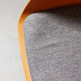 Scandinavian Dining Arm Chair Solid Back Side Chair with 4 Metal Legs for Home Use Clearhalo ' kitchen&dining_furn' 'Dining Chairs' 'Dining Tables & Seating' 'dining_chair' 'Furniture' 'furniture_dining_chair' 'Kitchen & Dining Furniture' 'kitchen' 1200x1200_e583ff51-709b-42c8-9804-12db748b2874