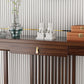Tavolo da console contemporanea a forma di rettangolo tavolo da divano console in legno marrone