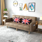 Beige Contemporary Biscuit Back Sofa 25.6"High Square Arm Sofa Clearhalo 'furn' 'furn_sofas' 'Furniture' 'furniture_sofas' 'kitchen' 'kitchen_sofas' 'Living Room Furniture' 'Sofa' 'sofas' 1200x1200_e5889df2-605b-4489-8967-2752911bd292