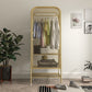 Metal Wardrobe Cabinet Modern Style Clothes Rail Wardrobe Armoire