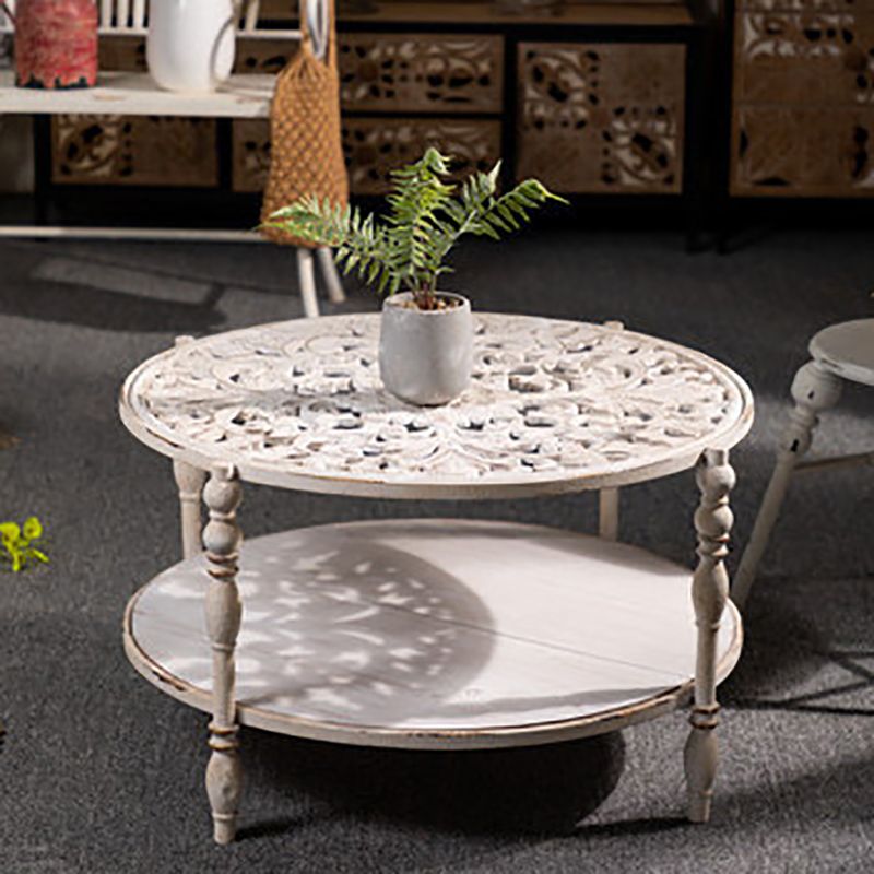 Tavolino di campagna da 19 "H Tavolo da metallo Accento Round Accent