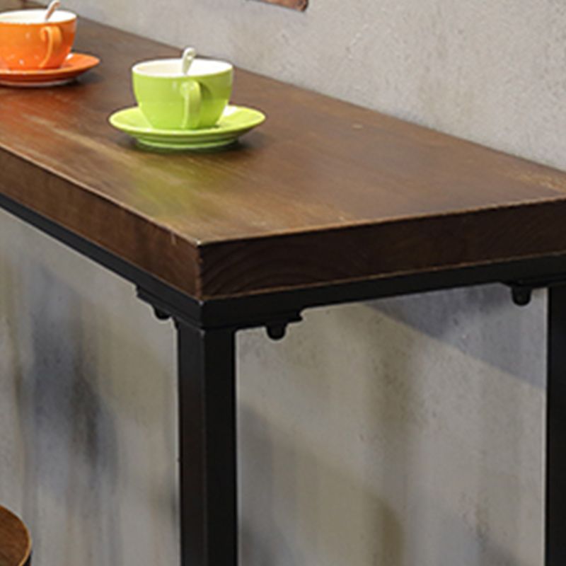 1/6/11 Pieces Industrial Rectangular Pub Table Set Solid Wood Counter Table Set Clearhalo 'Bar Furniture' 'furn' 'furn_home_bar_bar_sets' 'Furniture' 'Home Bars & Bar Sets' 'home_bar_bar_sets' 'Kitchen & Dining Furniture' 1200x1200_e58ac33f-2a79-4395-91cf-5986280f41af