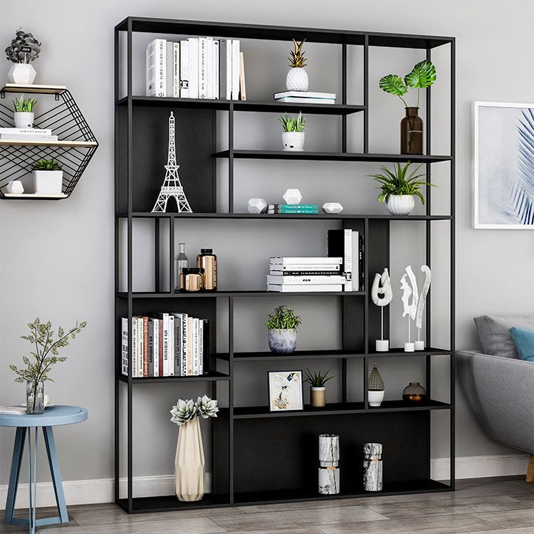 Metal Etagere Bookcase Modern Open Back Bookshelf for Home Office Clearhalo 'Bookcases' 'furn' 'furn_bookcases' 'Furniture' 'furniture_bookcases' 'Office Furniture' 1200x1200_e595c93b-5791-4279-829e-bfecc30293d6