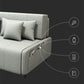 Pillow Included Convertible Sofa Armless Foldable Futon Sofa Bed Clearhalo 'furn' 'furn_futons' 'Furniture' 'Futons & Daybeds' 'Futons' 'Living Room Furniture' 1200x1200_e596e3f7-8c50-453c-a5c6-374b33c223f1