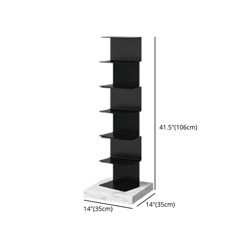 Modern Style Vertical Bookshelf Closed Back Metal Bookcase for Home Clearhalo 'Bookcases' 'furn' 'furn_bookcases' 'Furniture' 'furniture_bookcases' 'Office Furniture' 1200x1200_e5984179-6224-4d6b-9e65-19e777b0aad0