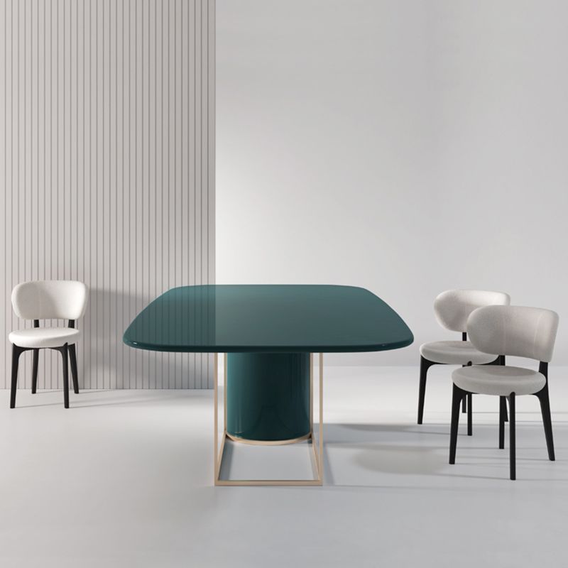 Rectangle Pine Solid Wood Table Modern Dining Table in Green with Trestle Base Clearhalo ' dining_table' 'Dining Tables & Seating' 'Dining Tables' 'furn' 'furn_dining_table' 'Furniture' 'furniture_dining_table' 'Kitchen & Dining Furniture' 'kitchen&dining_furn' 'kitchen' 'kitchen_dining_table' 1200x1200_e599751a-5e08-49cf-ba01-037c76959f7a