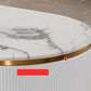 Marble Top TV Stand Modern Style Oval TV Cabinet with Drawers Clearhalo 'furn' 'furn_tv_stands_entertainment_centers' 'Furniture' 'Living Room Furniture' 'TV Stands & Entertainment Centers' 'TV Stands & Media Storage Furniture' 'tv_stands_entertainment_centers' 1200x1200_e59f4ff9-0b13-4150-b1b4-d69fd6b171ef