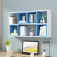 Wall Unit Open Book Shelf Modern Engineered Wood Shelf Bookcase for Bedroom