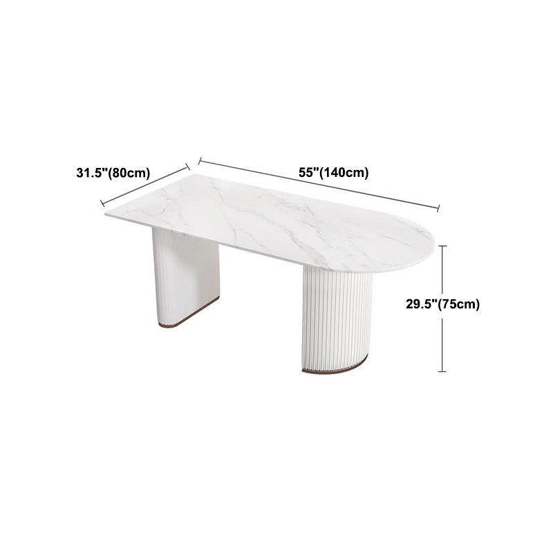 Sintered Stone Dining Table White Traditional Luxury Dining Table Clearhalo 'Dining Tables & Seating' 'Dining Tables' 'dining_table' 'furn' 'furn_dining_table' 'Furniture' 'Kitchen & Dining Furniture' 1200x1200_e5a0eac0-58cf-489d-86f4-03aa15956151