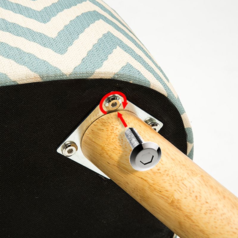 Chaise de lin 25,5 "L x 26,7" W x 35,8 "H Armes incluses pour le salon