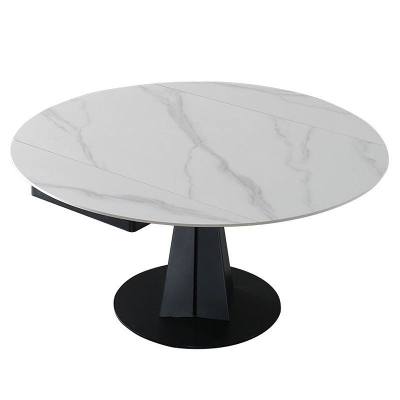Modern Sintered Stone Dining Round Table Set 1/4/5/7 Pieces Dining Set Clearhalo 'Dining Room Sets' 'Dining Tables & Seating' 'dining_room_set' 'furn' 'furn_dining_room_set' 'Furniture' 'Kitchen & Dining Furniture' 1200x1200_e5a56bc3-22a8-40e0-8fb4-760e0ae73e59